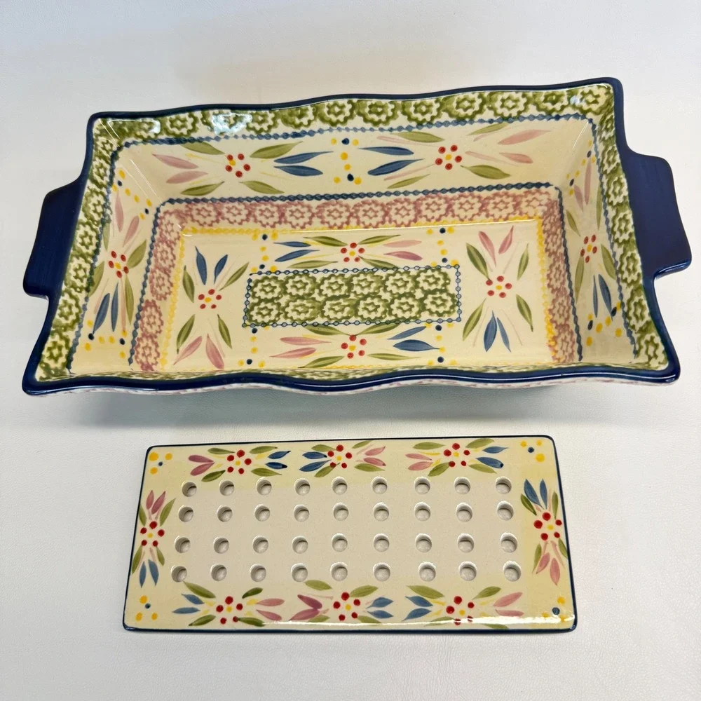 Temp-tations Old World 1.7 QT Rectangular Baker Trivet Loaf Pan KFI-XNG-753042